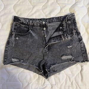 Wild Fable Charcoal Distressed Jean Shorts